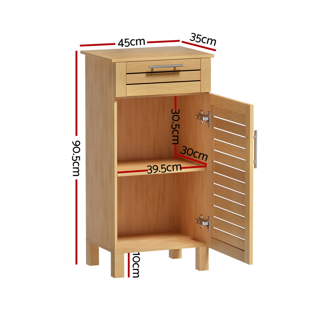 Buy Artiss Bathroom Storage 90cm wooden JILL Online Artiss