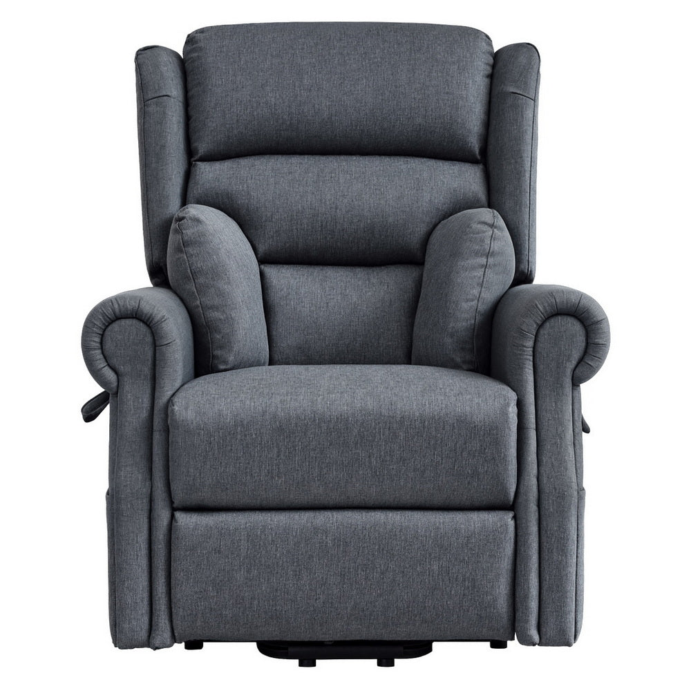 Artiss Recliner Chair Electric Massage Chair Fabric Lounge Sofa Heated Grey
