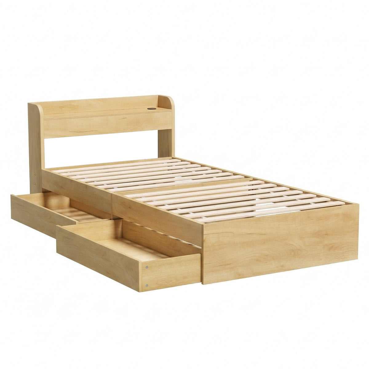 Buy Artiss King Single Bed Frame with 2 Drawers Platform Bed with ...