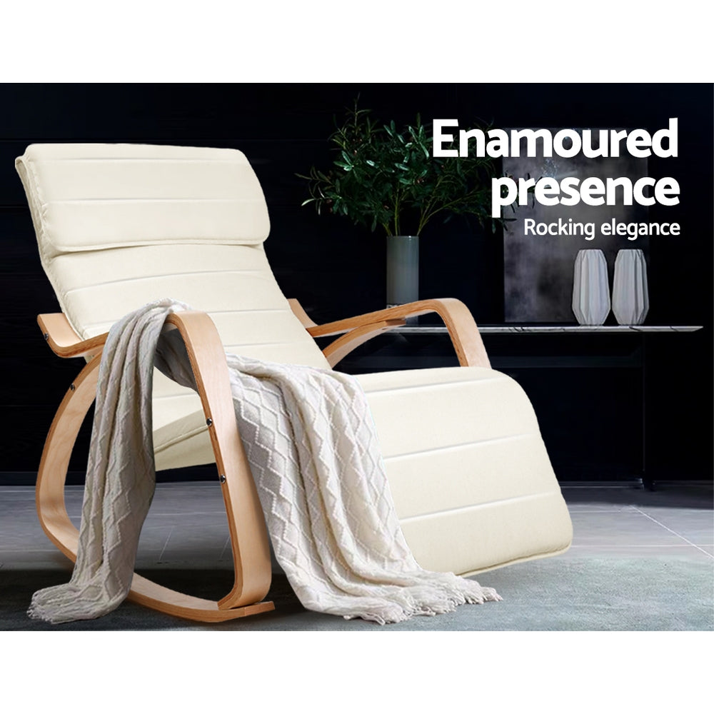 Artiss bentwood rocking deals armchair