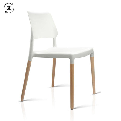 Artiss Set of 4 Lucho Dining Chairs - White - Artiss