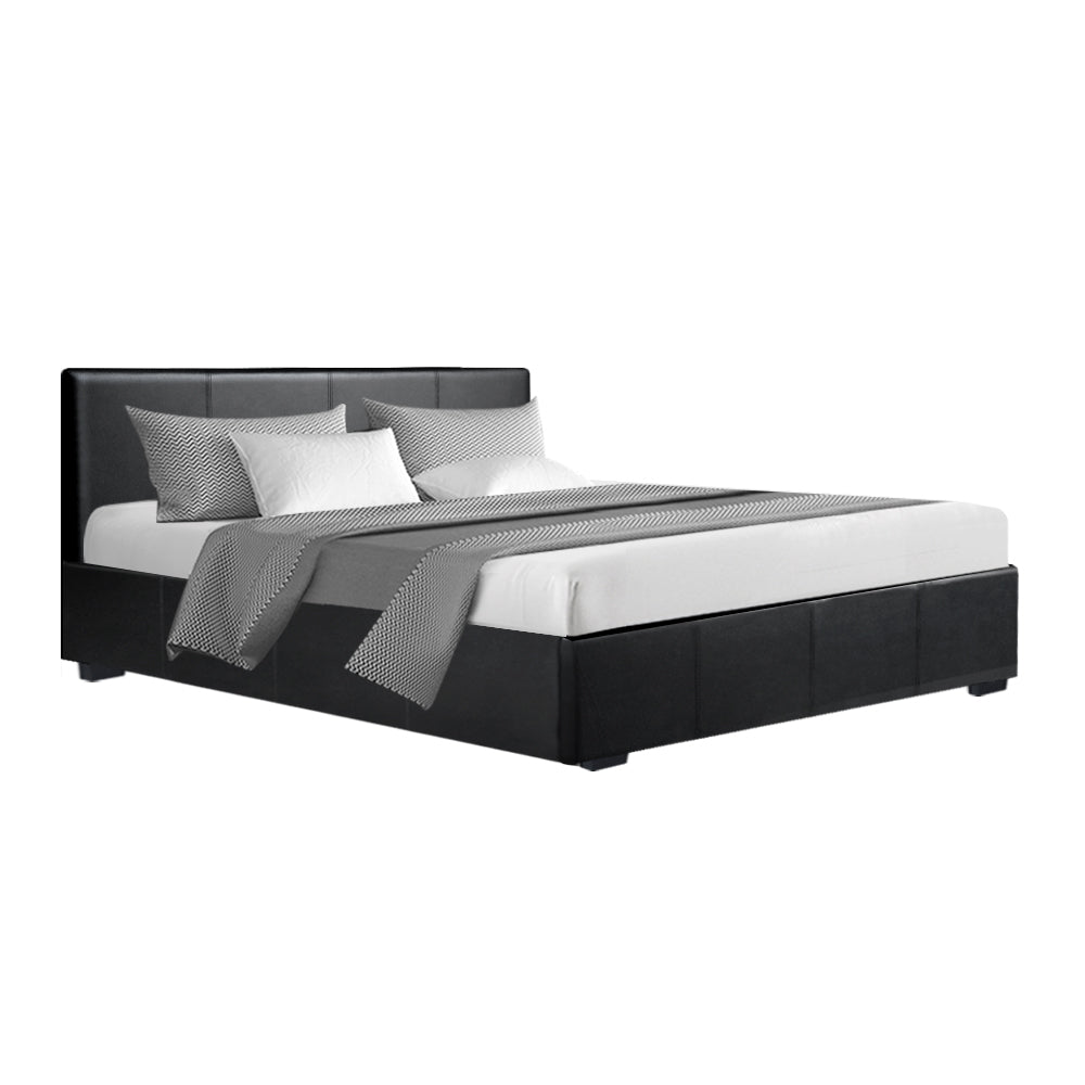 Artiss double bed frame deals gas lift