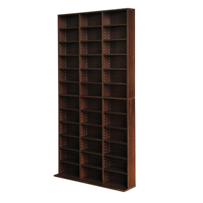 Artiss Adjustable Book Storage Shelf Rack Unit - Expresso - Artiss