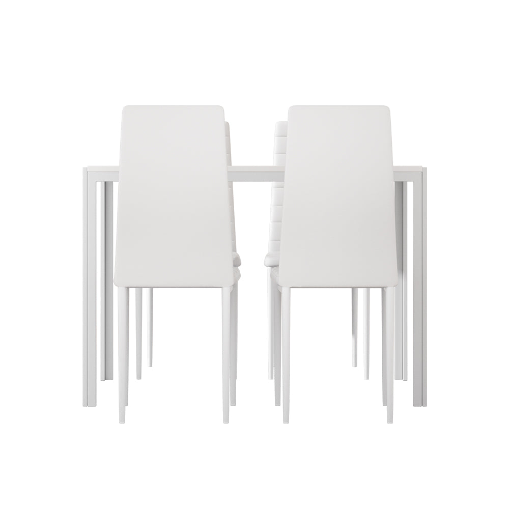 Buy Artiss Dining Chairs and Table Dining Set 4 Chair Set Of 5 White