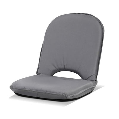 Artiss Floor Lounge Sofa Camping Portable Recliner Beach Chair Folding Outdoor Grey - Artiss
