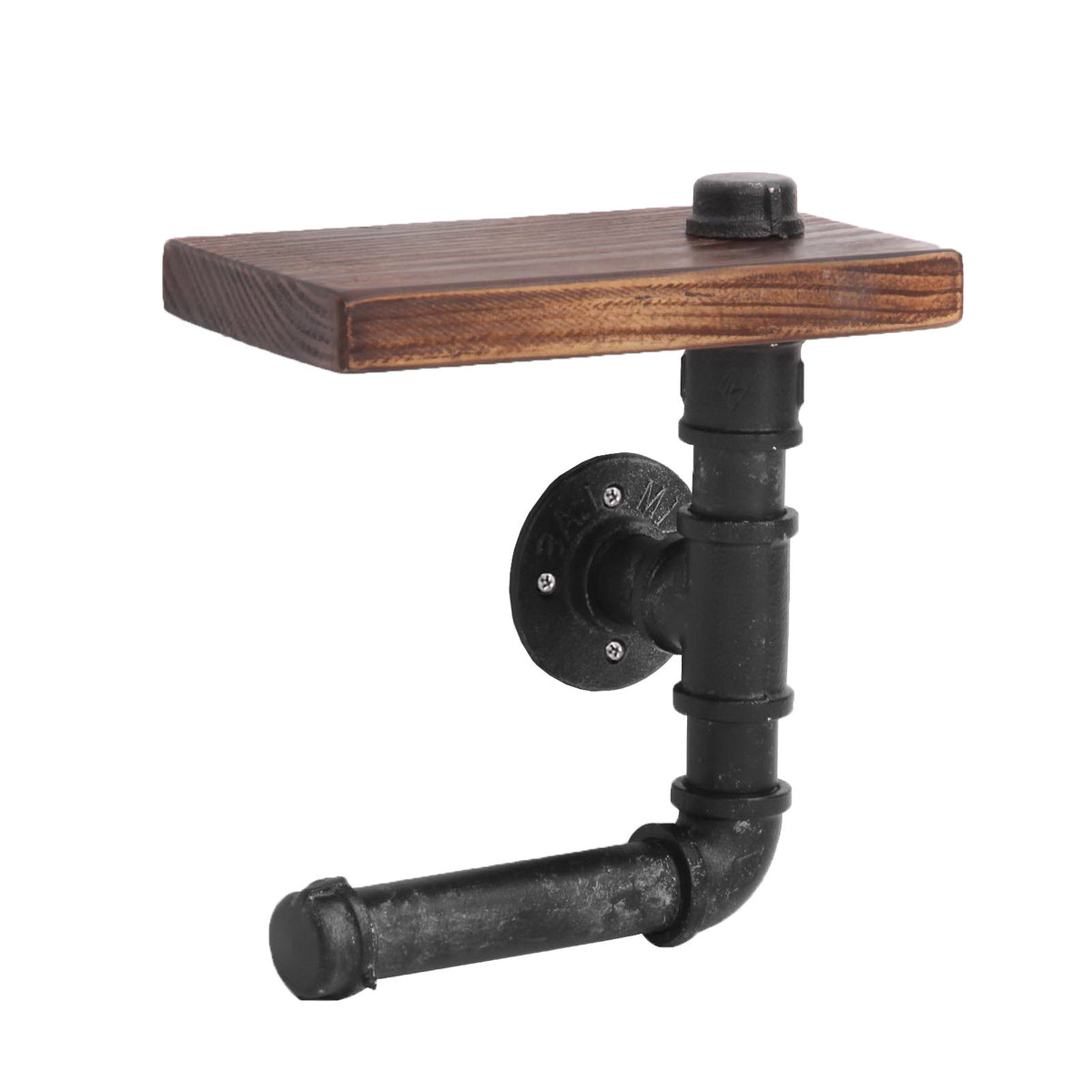Buy Artiss Floating DIY Pipe Shelf Toilet Paper Holder Online Artiss