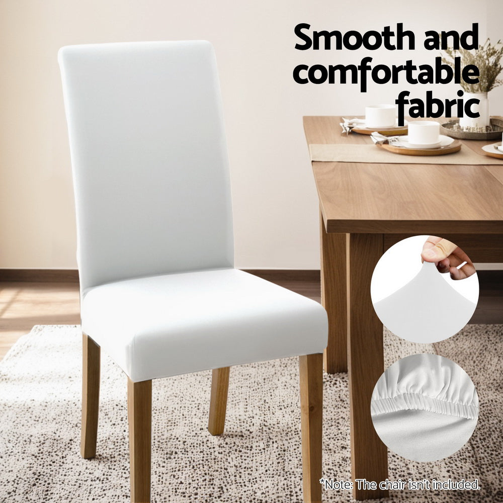 Buy Artiss Dining Chair Covers 4x Slipcovers Spandex Stretch