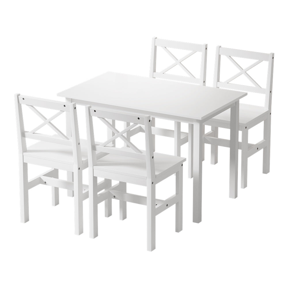 Buy Artiss Dining Chairs and Table Dining Set Cafe Chairs Set Of
