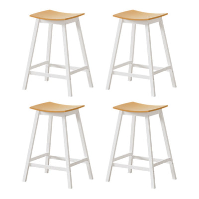 Artiss 4x Bar Stools Wooden Chairs Oak