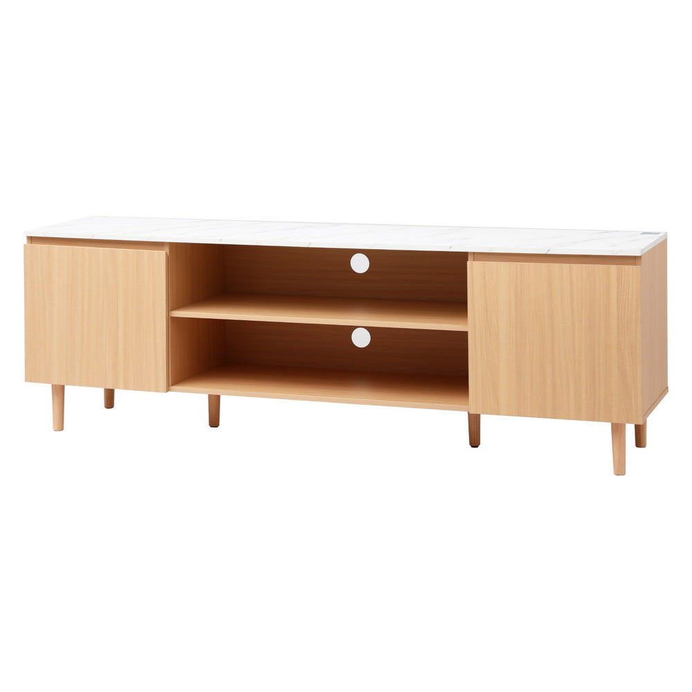 Artiss TV Cabinet Entertainment Unit 180cm Wood White James
