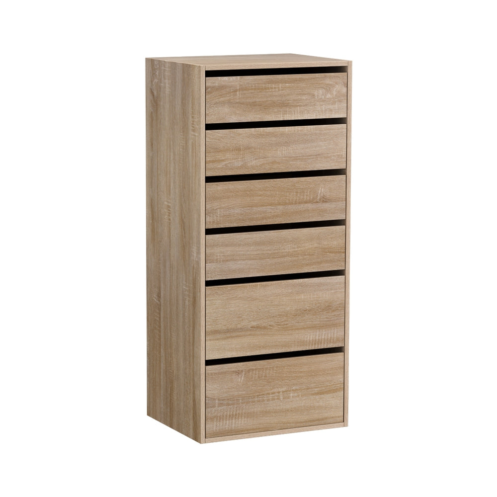 Buy Artiss 6 Chest of Drawers Dresser Tallboy Pine Online