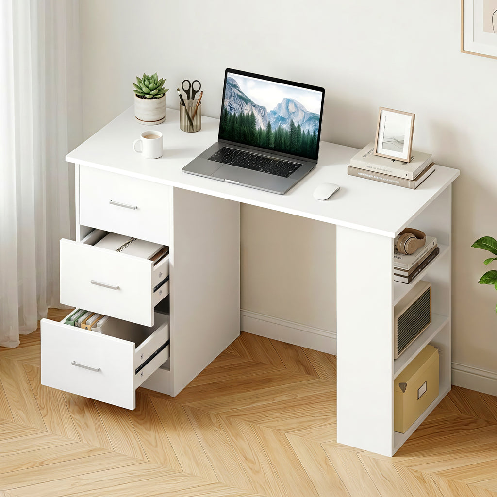 Artiss 120cm 3 Drawer Office Computer Desk