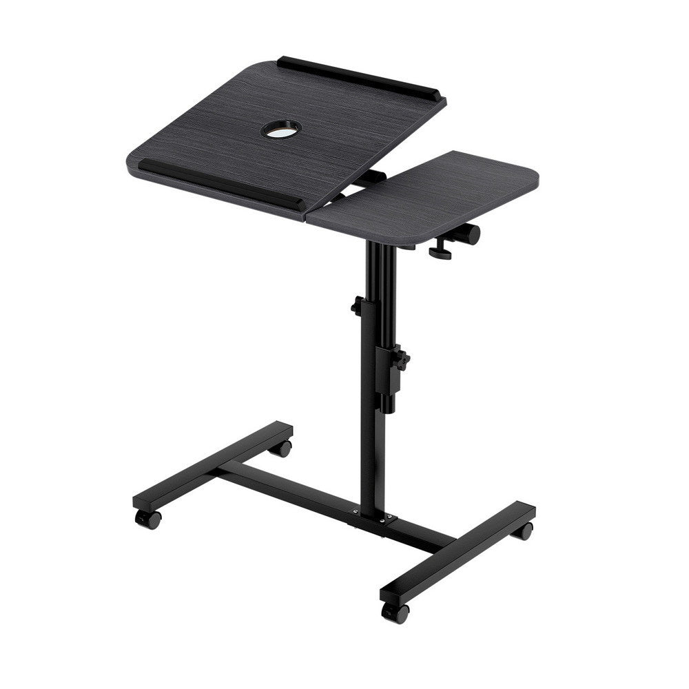 Buy Artiss Laptop Desk Table Fan Cooling Black 60CM Online - Artiss