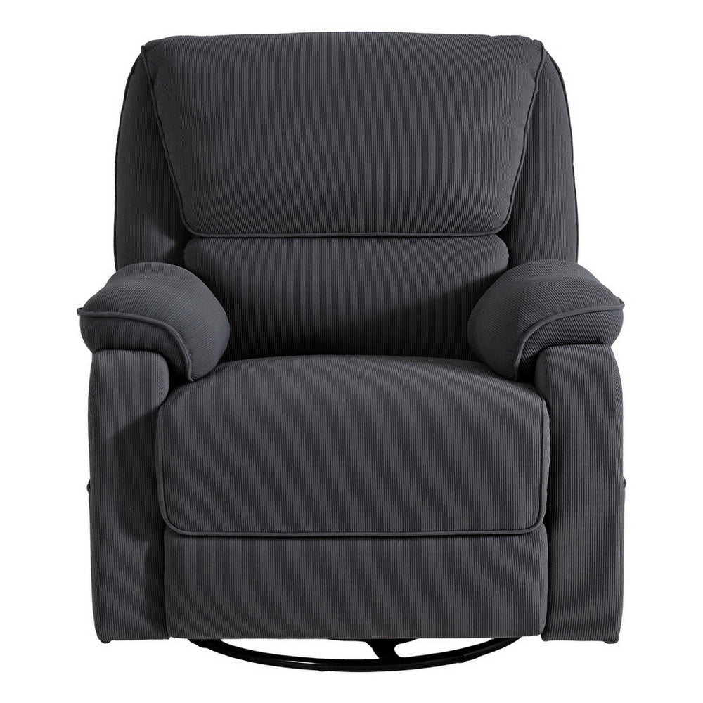 Buy Artiss Rocking Recliner Chair 360 Swivel Massage Heated Reclining ...