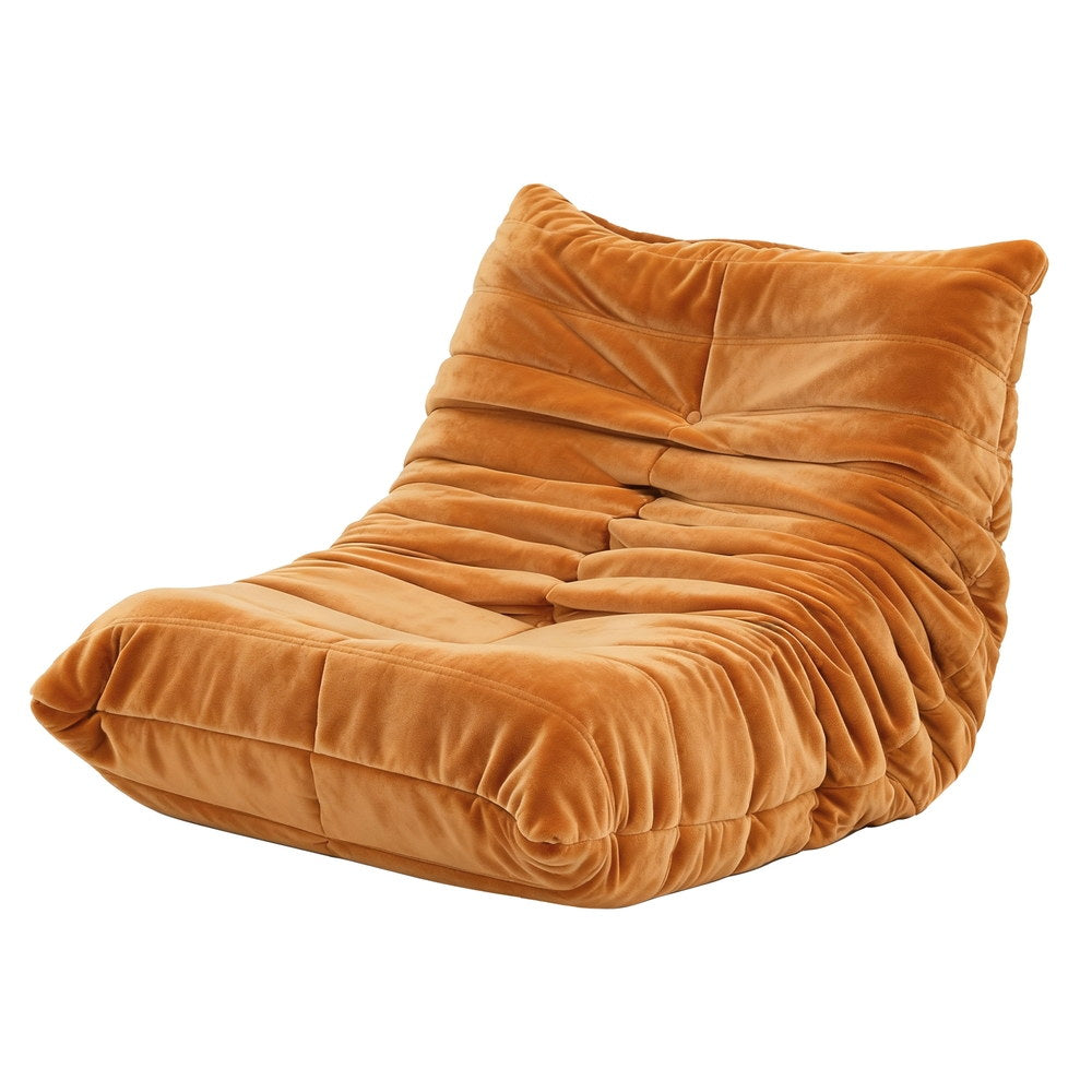 Buy Artiss Lazy Sofa Accent Chair Floor Couch Leisure Lounge Foam Pouffe Recliner Online