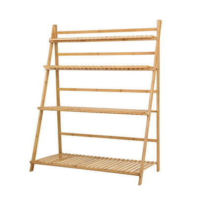 Artiss Bamboo Ladder Plant Stand - Natural - Artiss