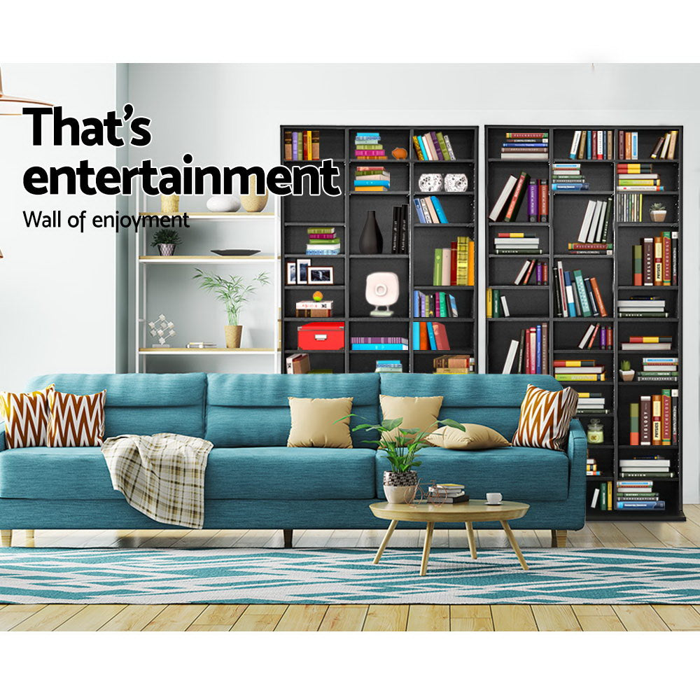Book Cd Rack Buy Artiss Bookshelf CD Storage Rack - BERT Black Online - Artiss
