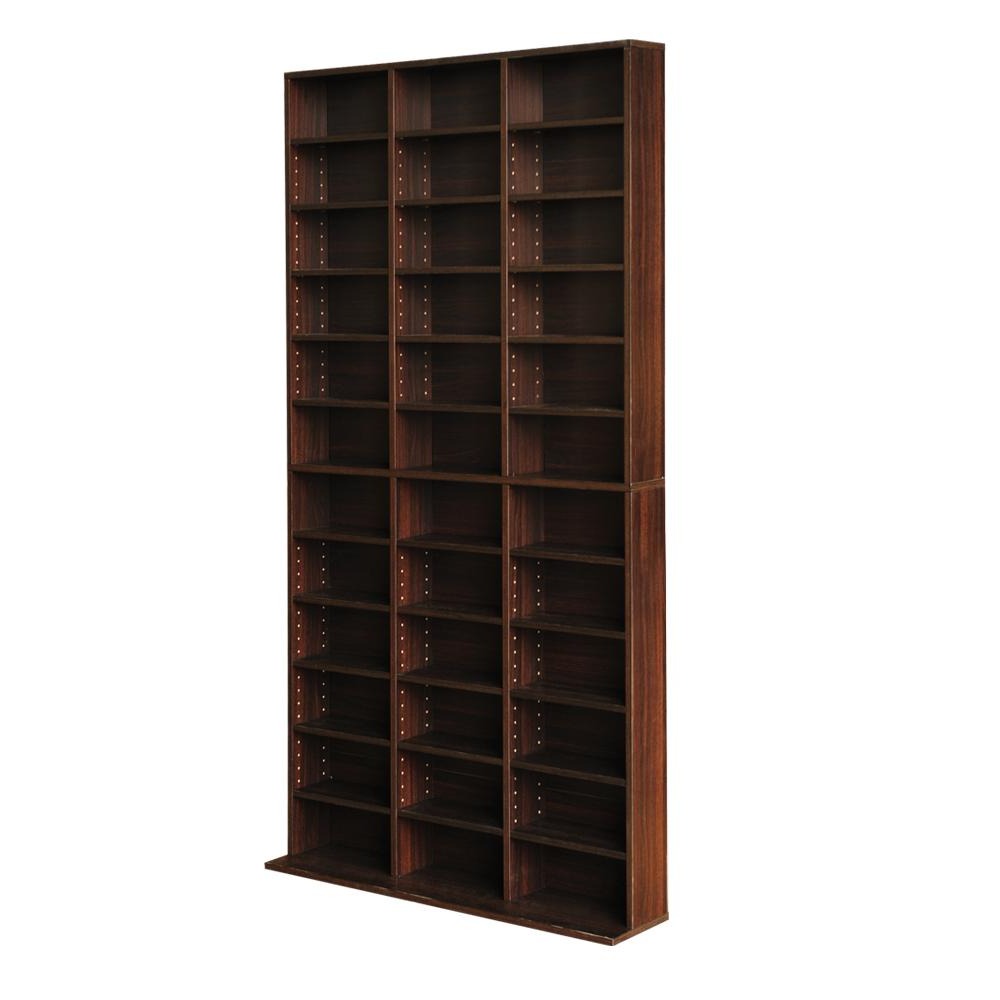 Book Cd Rack Buy Artiss Bookshelf CD Storage Rack - BERT Brown Online - Artiss