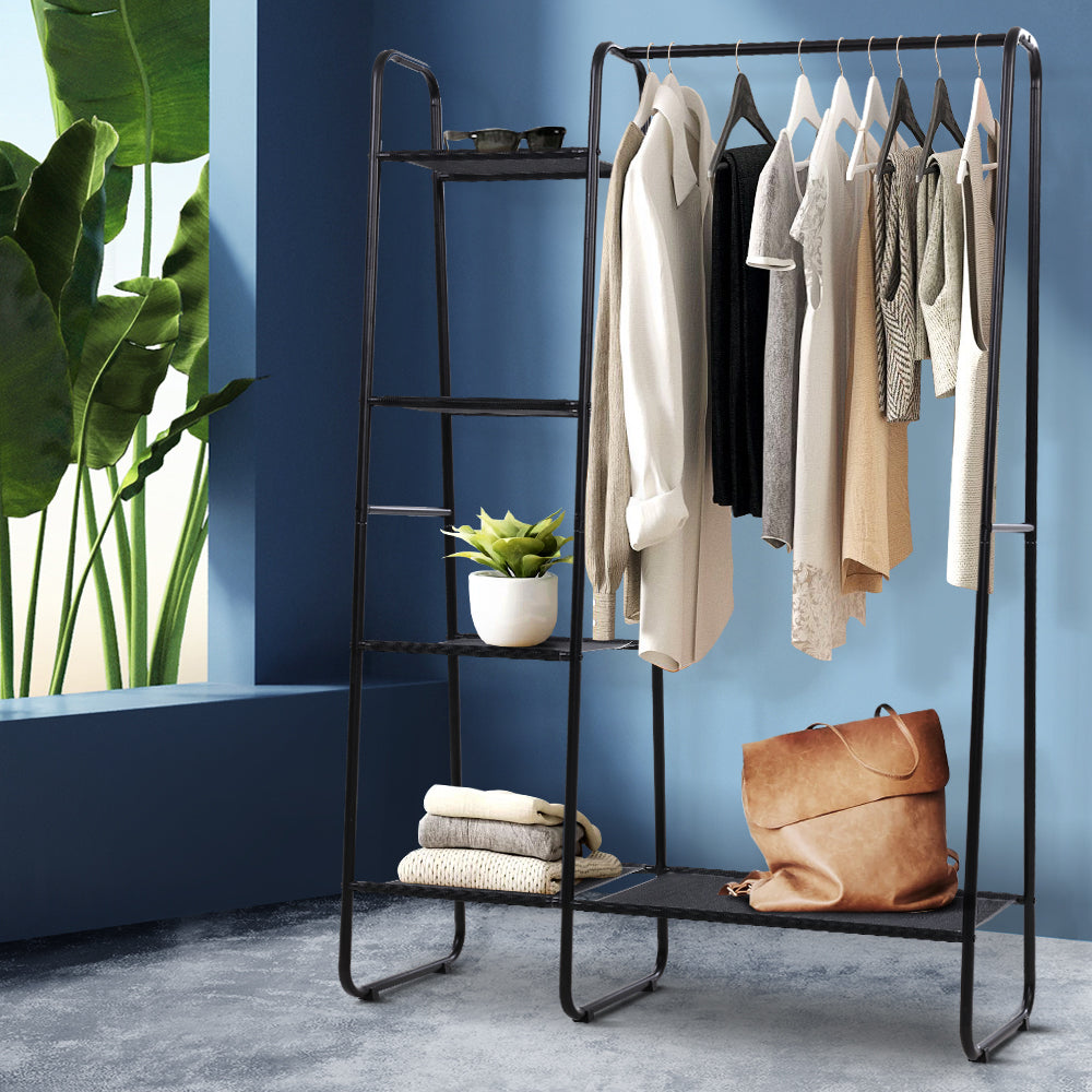 Buy Artiss Clothes Rack Coat Stand 150cm Hanger Closet Black