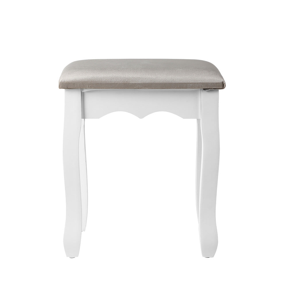 Buy Artiss Dressing Table Stool Velvet Grey Online