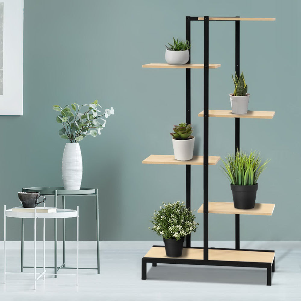 indoor planter stands australia Buy Artiss Plant Stand 6 Tier Metal Zigzag Flower Pot Shelf Online