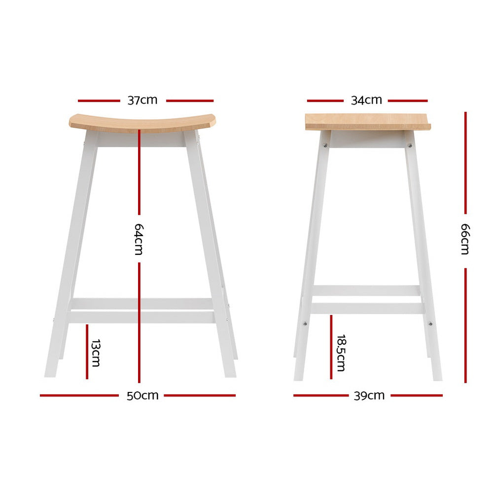 Buy Artiss 2x Bar Stools Wooden Chairs Oak Online Artiss
