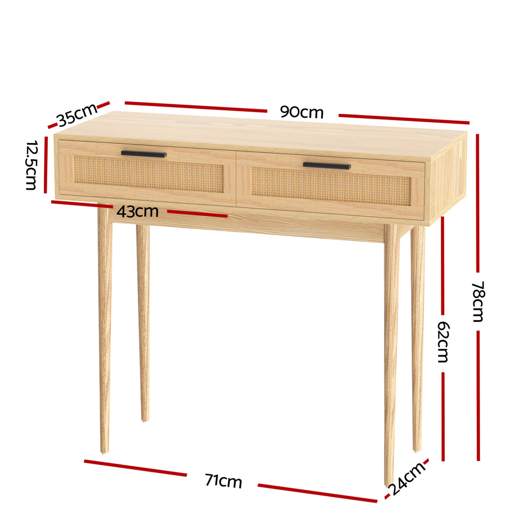 Artiss rattan console table discount
