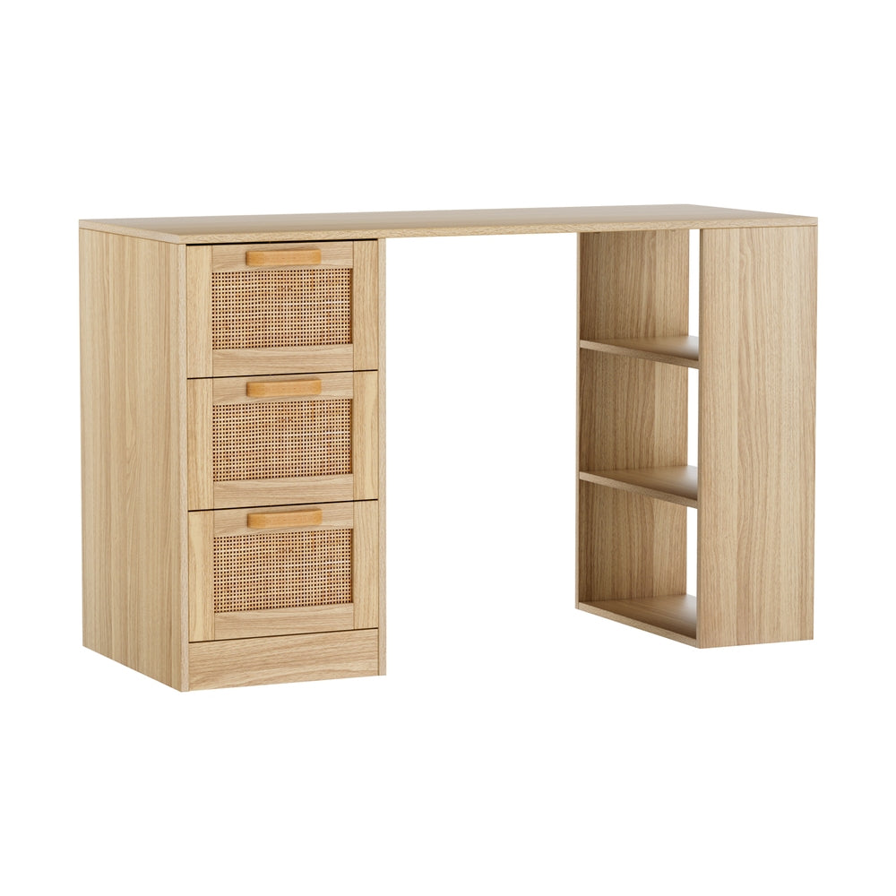 Wicker Table Computer Buy Artiss Computer Desk Drawer Shelf Home Office Study Table Rattan ...