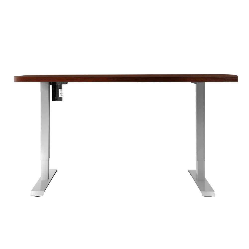 Buy Artiss Standing Desk Motorised Sit Stand Desks Walnut 140CM Online Artiss