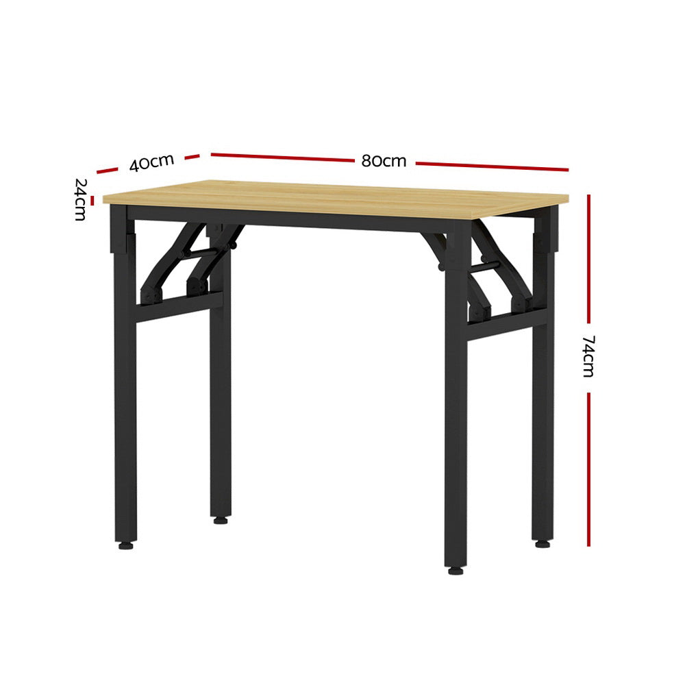 Buy Artiss Computer Desk Laptop Table Bookshelf Desk Storage Rack Office Study Oak Online Artiss